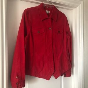Coldwater Creek Red Jean Jacket